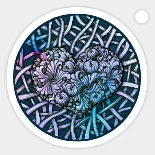 Tangled heart Sticker